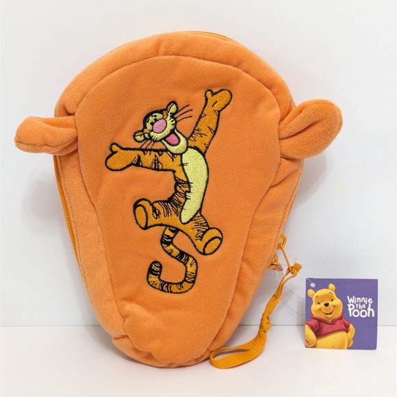 Disney Other - Applause Disney Tigger Plush Zipper Bag w/Stuffed Toy Figure Vintage NOS